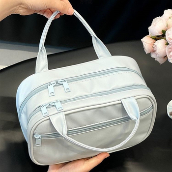 Козметичен несесер със три слоя, водоустойчив, голям капацитет, подходящ за пътуване