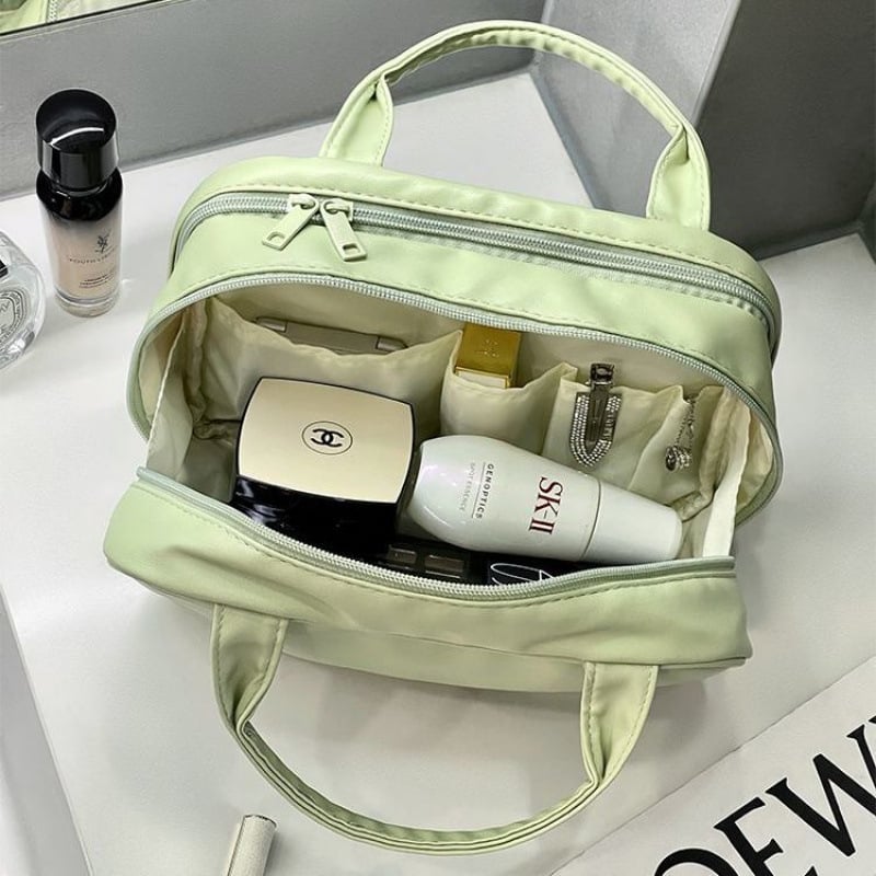 Козметичен несесер със три слоя, водоустойчив, голям капацитет, подходящ за пътуване