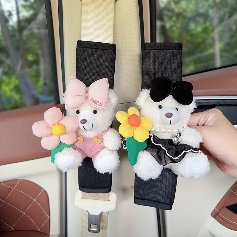 Hua Xinmo Sileda Meškių Pečių Diržo Apsauga, Polüester, 120 g, Auto Sise Dekoratsioon