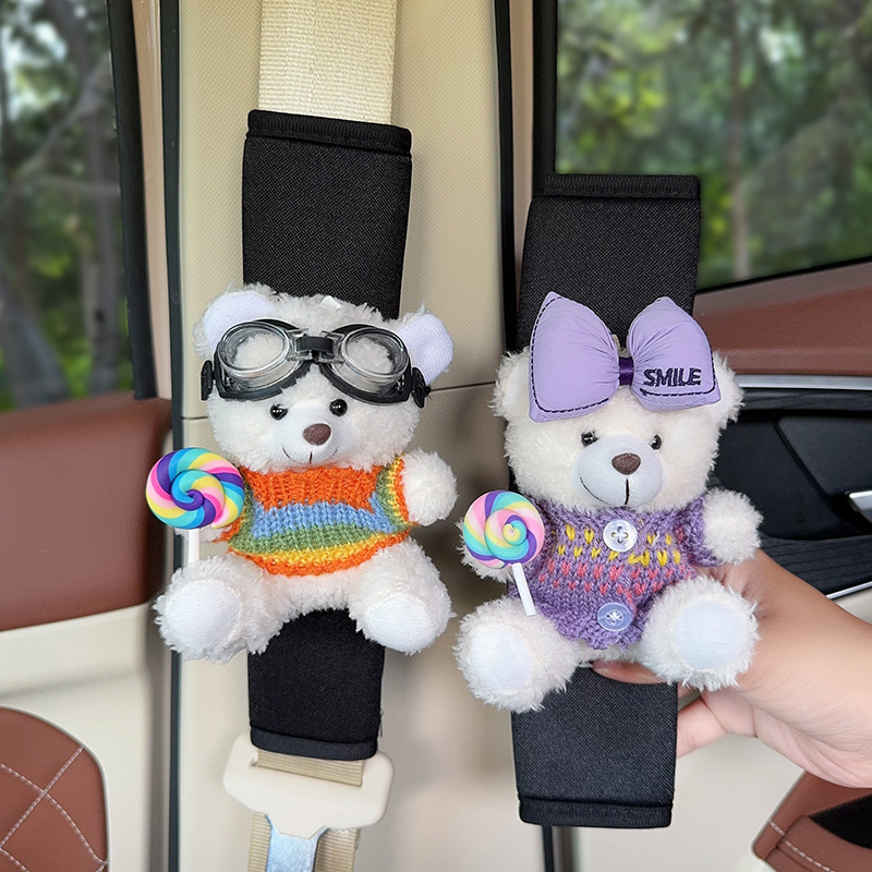 Hua Xinmo Sileda Meškių Pečių Diržo Apsauga, Polüester, 120 g, Auto Sise Dekoratsioon