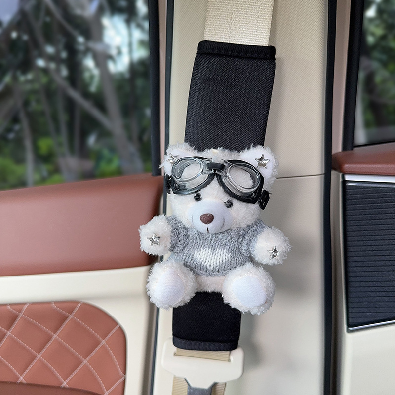 Hua Xinmo Sileda Meškių Pečių Diržo Apsauga, Polüester, 120 g, Auto Sise Dekoratsioon