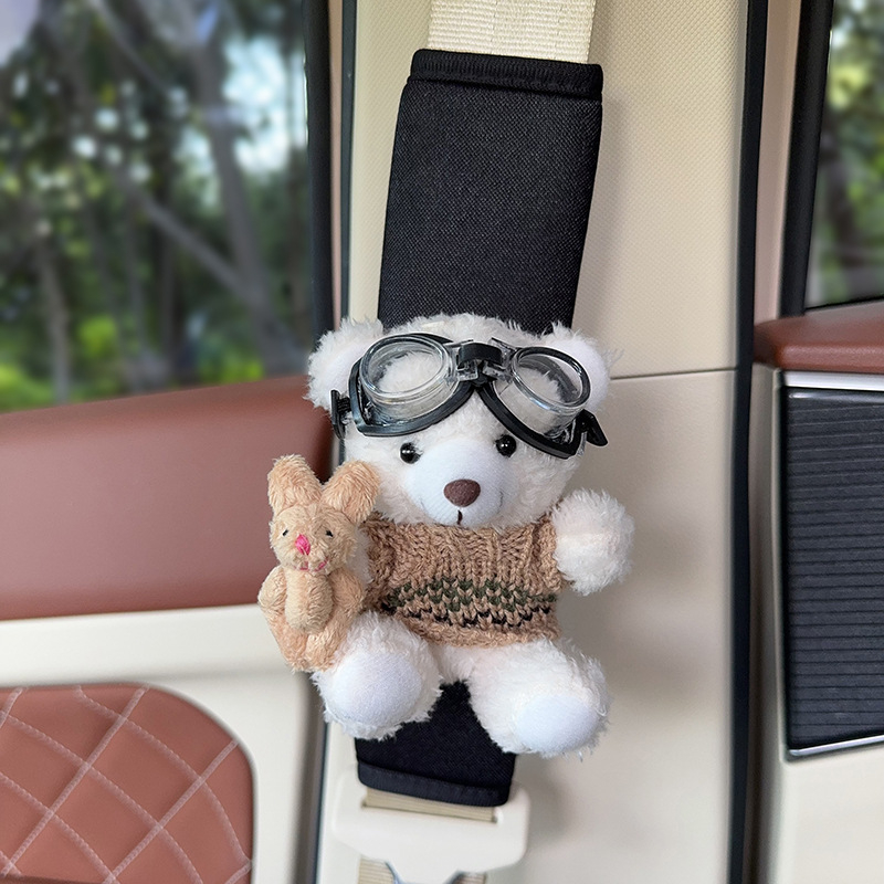 Hua Xinmo Sileda Meškių Pečių Diržo Apsauga, Polüester, 120 g, Auto Sise Dekoratsioon