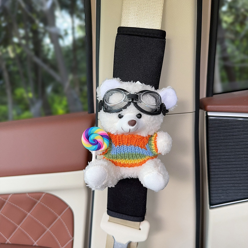 Hua Xinmo Sileda Meškių Pečių Diržo Apsauga, Polüester, 120 g, Auto Sise Dekoratsioon