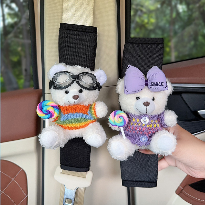 Hua Xinmo Sileda Meškių Pečių Diržo Apsauga, Polüester, 120 g, Auto Sise Dekoratsioon