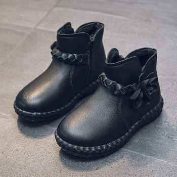 Tüdrukute saapad, laste Martini saapad, pehme tallaga, moekad vabaaja saapad, uus stiil sügis/talv 2025, fliisvoodriga poolsaapad väikestele tüdrukutele