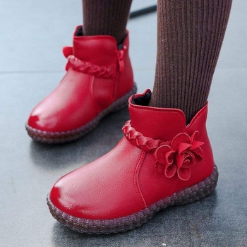 Tüdrukute saapad, laste Martini saapad, pehme tallaga, moekad vabaaja saapad, uus stiil sügis/talv 2025, fliisvoodriga poolsaapad väikestele tüdrukutele