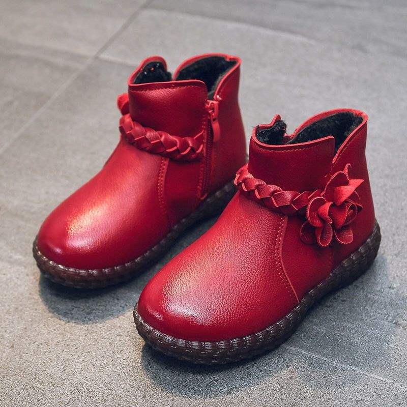 Tüdrukute saapad, laste Martini saapad, pehme tallaga, moekad vabaaja saapad, uus stiil sügis/talv 2025, fliisvoodriga poolsaapad väikestele tüdrukutele