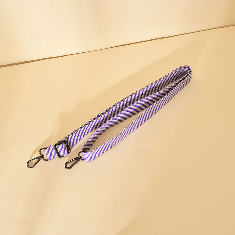 Somas pleca siksna, regulējama, adīta, krāsainas svītras, poliesteris