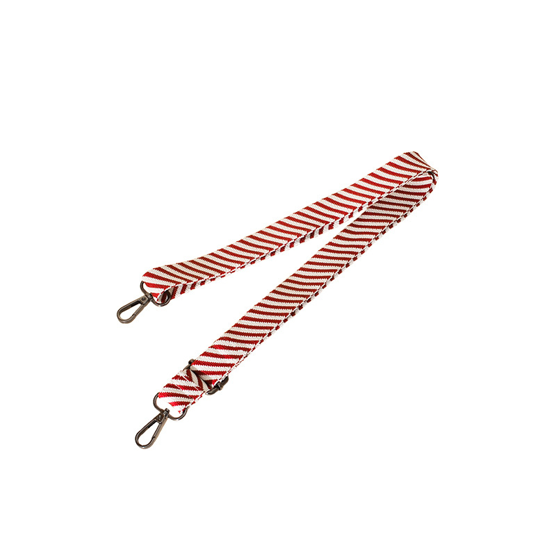 Somas pleca siksna, regulējama, adīta, krāsainas svītras, poliesteris