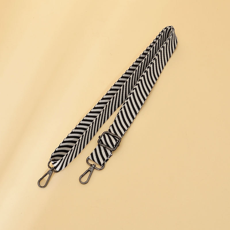 Somas pleca siksna, regulējama, adīta, krāsainas svītras, poliesteris