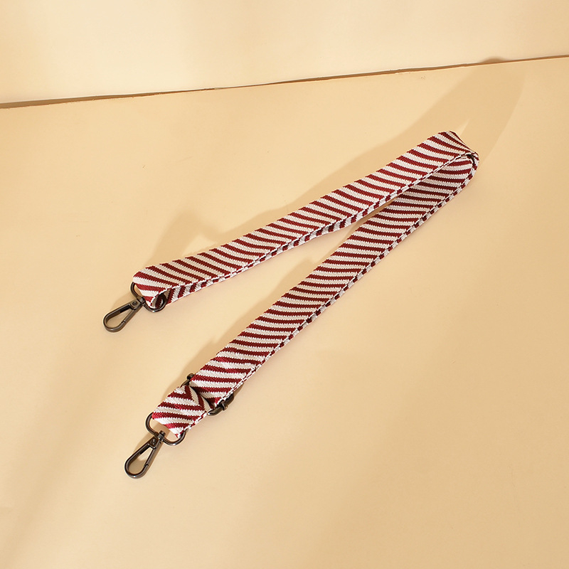 Somas pleca siksna, regulējama, adīta, krāsainas svītras, poliesteris