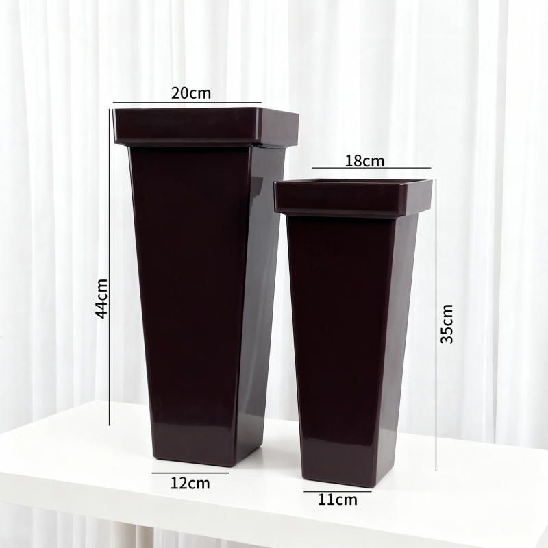 Plastična posuda za bukete cvijeća, četvrtaste, velike veličine, za kućnu uporabu ili izlog cvjećarne