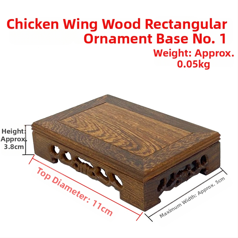 Класическа дървена основа за скулптура – резбована база с персонализирана обработка за Buddha статуя, чайник и цветарник/аквариум