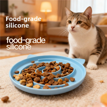 Μπολ σιλικόνης για αργή σίτιση κατοικίδιων με βεντούζα – αποτροπή ανατροπής και πνιγμού, μαξιλάρι γλείψιμο