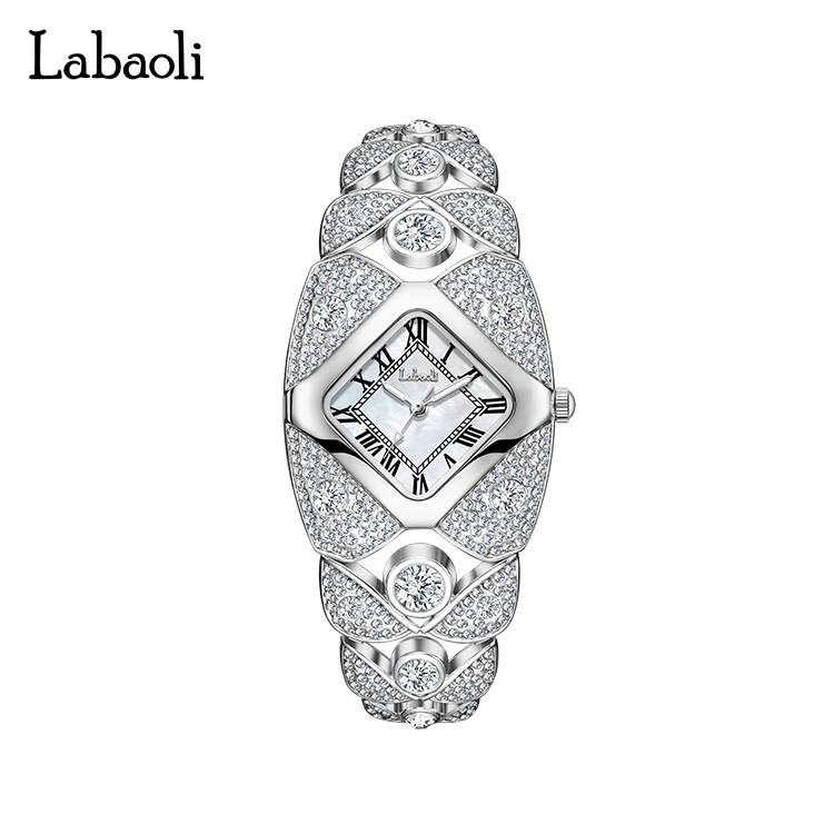 Labaoli LA733 Ženski kvarcni sat, luksuzan retro stil, vodootporan do 30 m, kvadratni brojčanik, kvarcni mehanizam PE21, spiralna krunica