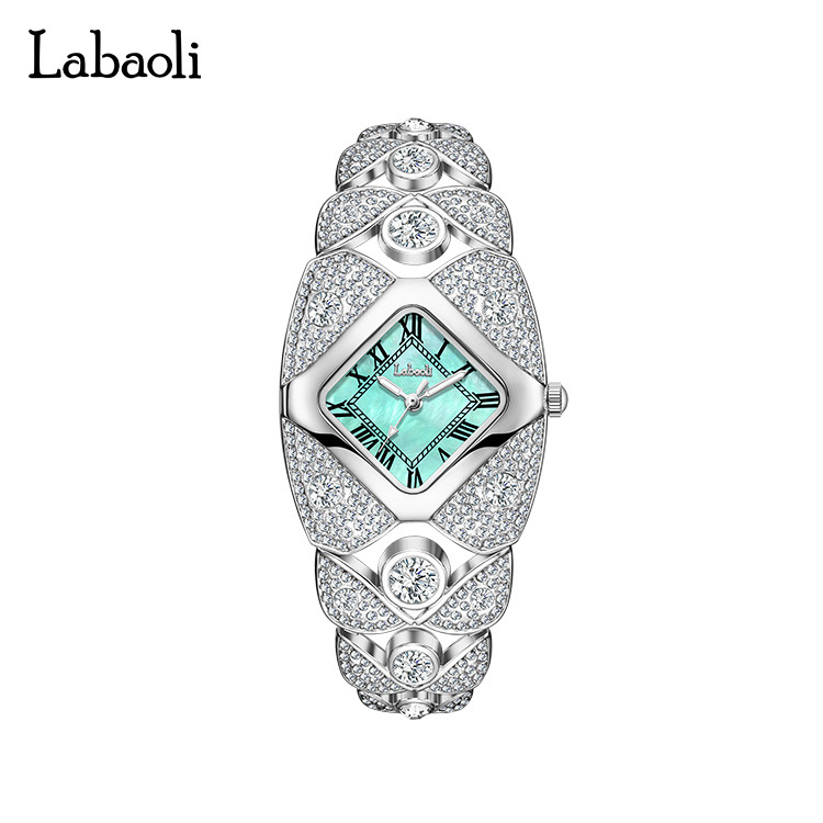 Labaoli LA733 Ženski kvarcni sat, luksuzan retro stil, vodootporan do 30 m, kvadratni brojčanik, kvarcni mehanizam PE21, spiralna krunica