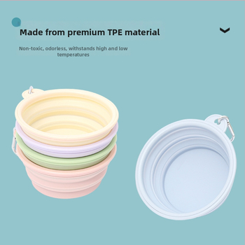 Pioneer silikon sklopiva posuda za psa s zaključavanjem – prijenosna posuda za hranu kućnih ljubimaca, kutija od 200 komada, nije uvezeno