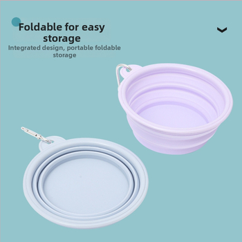 Pioneer silikon sklopiva posuda za psa s zaključavanjem – prijenosna posuda za hranu kućnih ljubimaca, kutija od 200 komada, nije uvezeno