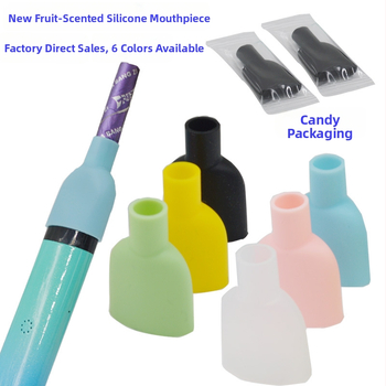 Silicone cigaretės burnos dangtelis, daugkartinio naudojimo, logotipo spausdinimas įmanomas, suderinamas su Ruike 4-osios ir 5-osios kartos burnos dalimis