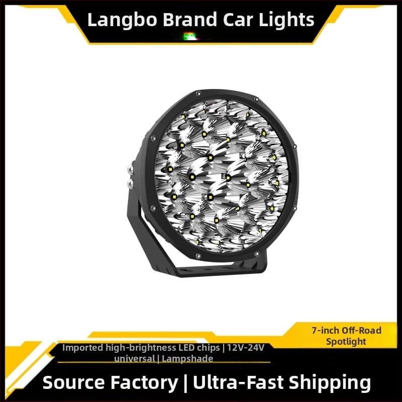 Wrangler LED kör alakú első fényszóró, LB-9185, 160W, 9–30V, 10400LM, IP67, OSRAM