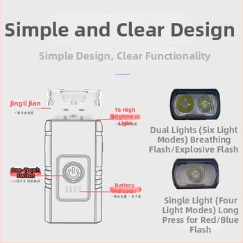 Φανάρι ποδηλάτου Τ6 με οθόνη ισχύος; κοντινό και μακρινό φανάρι, USB φόρτιση (Μάρκα: DTUCYCLE East; Ιδιωτικό ετικέτα: Ναι; Παραμετροποίηση: Όχι; Εισαγωγή: Όχι)