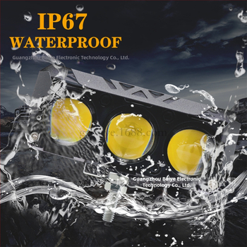 Motociklu prožektors, fokusējoša lēca, 30W, 9-80V, 3000 lm, IP67, aviācijas alumīnija korpuss