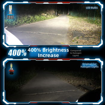 LED autófényszóró - 65W, 9-32V, 13000 lm, IP68, alumínium ház