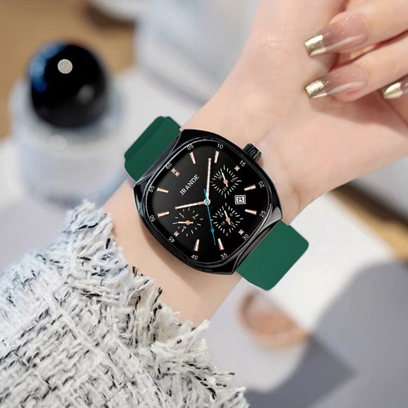 Golandi vodootporan kvarcni sat, unisex, brojčanik 41 mm, silikonska narukvica, vodootpornost 30 m, kalendar, svjetleći brojčanik