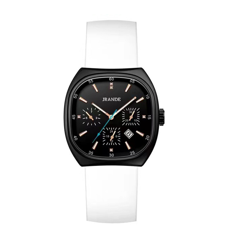 Golandi vodootporan kvarcni sat, unisex, brojčanik 41 mm, silikonska narukvica, vodootpornost 30 m, kalendar, svjetleći brojčanik