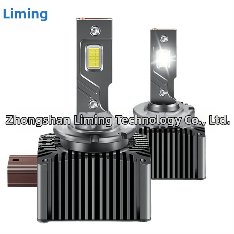 Faruri LED pentru mașină, seria D, conector inline P15, aluminiu de aviație, cupă reflectorizantă