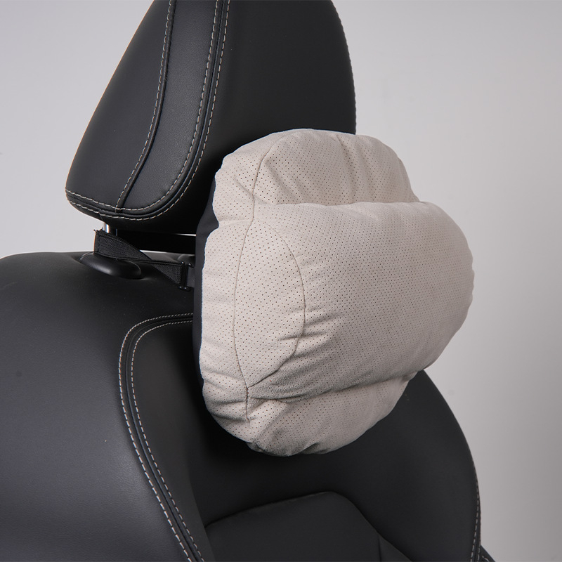 Автомобилен възглавник за шия и облегалка с перфорирана дишаща материя, пълнеж от синтетични влакна, универсална съвместимост