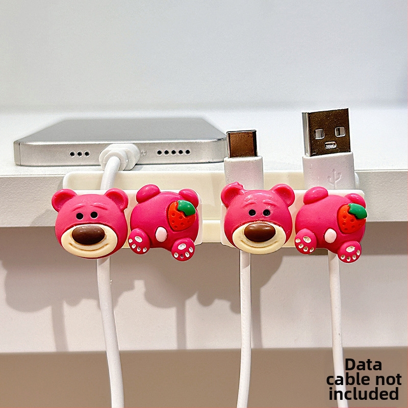 Οργανωτής καλωδίων για επιφάνεια εργασίας και κομοδίνο, αποθήκευση καλωδίων δεδομένων και φορτιστών, ABS υλικό