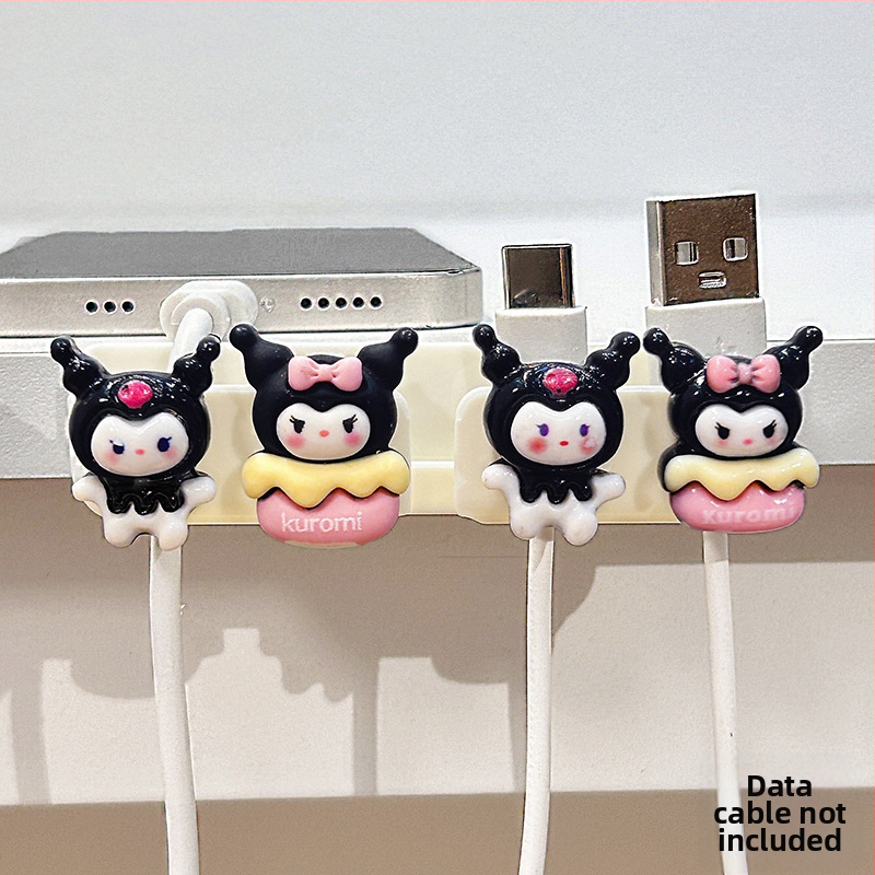 Οργανωτής καλωδίων για επιφάνεια εργασίας και κομοδίνο, αποθήκευση καλωδίων δεδομένων και φορτιστών, ABS υλικό