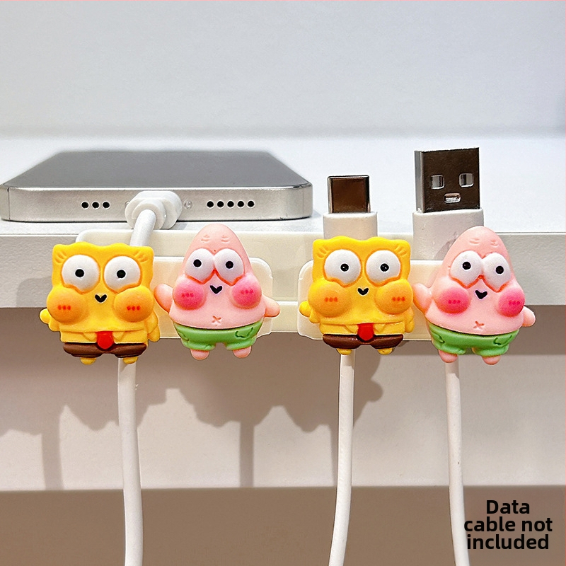 Οργανωτής καλωδίων για επιφάνεια εργασίας και κομοδίνο, αποθήκευση καλωδίων δεδομένων και φορτιστών, ABS υλικό