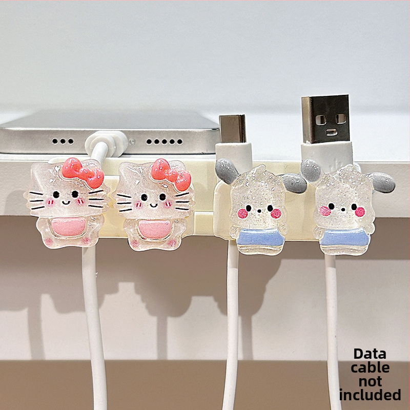 Οργανωτής καλωδίων για επιφάνεια εργασίας και κομοδίνο, αποθήκευση καλωδίων δεδομένων και φορτιστών, ABS υλικό