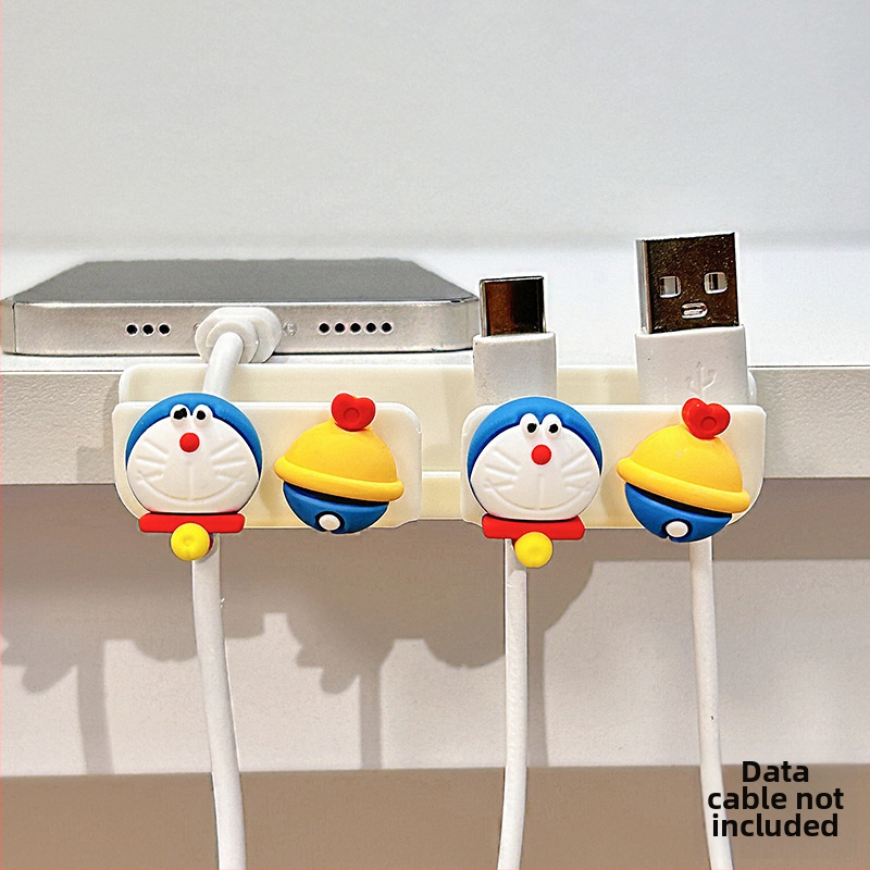 Οργανωτής καλωδίων για επιφάνεια εργασίας και κομοδίνο, αποθήκευση καλωδίων δεδομένων και φορτιστών, ABS υλικό