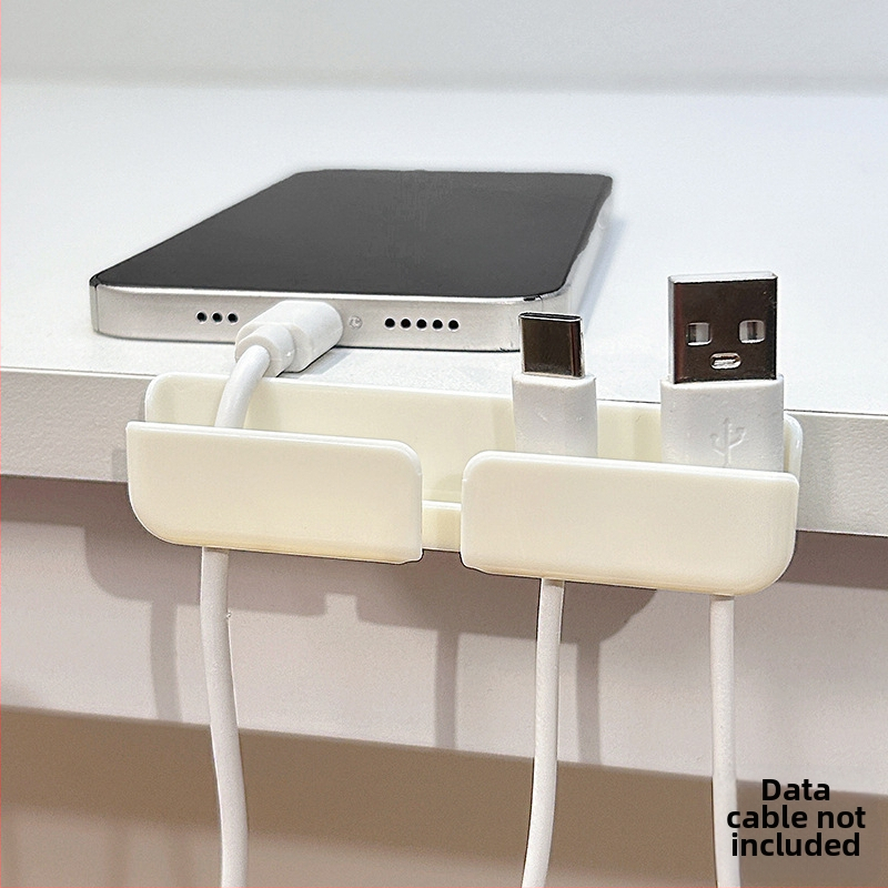 Οργανωτής καλωδίων για επιφάνεια εργασίας και κομοδίνο, αποθήκευση καλωδίων δεδομένων και φορτιστών, ABS υλικό