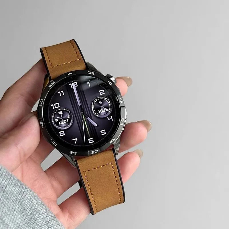 Remen za Huawei GT3/GT4/GT5 i Watch3/GT4 Pro, materijal Shell, prilagodljiva veličina sučelja, poslovni stil.