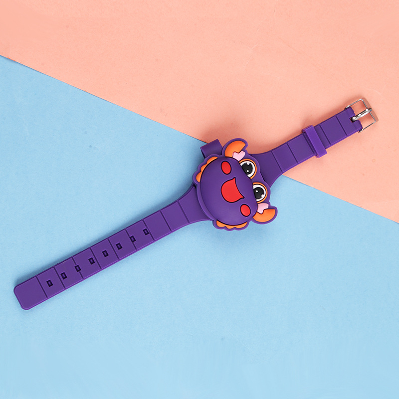 Διπλής όψεως λουρί ρολογιού για παιδιά | PVC λουρί, στυλ καρτούν, προσωπική τάση, Καλοκαίρι 2024