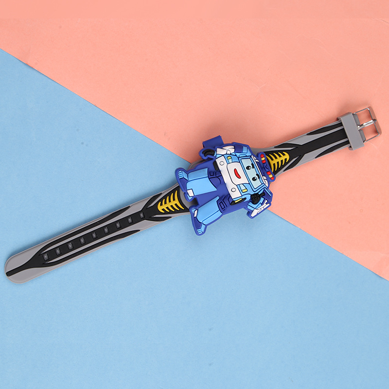 Διπλής όψεως λουρί ρολογιού για παιδιά | PVC λουρί, στυλ καρτούν, προσωπική τάση, Καλοκαίρι 2024