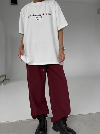 Unisex majica s tiskom slova, opuštenog kroja, 95% pamuk