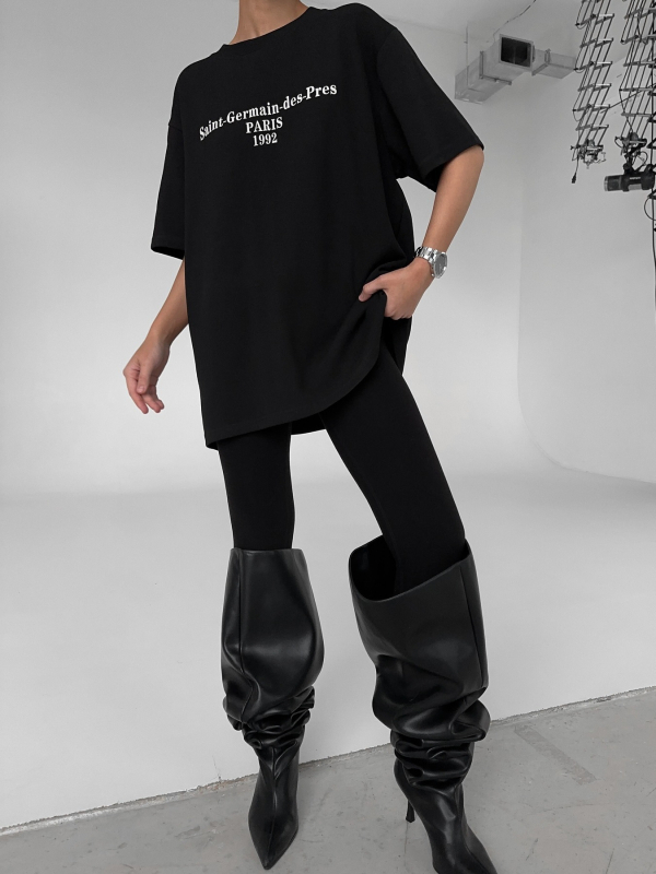 Unisex majica s tiskom slova, opuštenog kroja, 95% pamuk