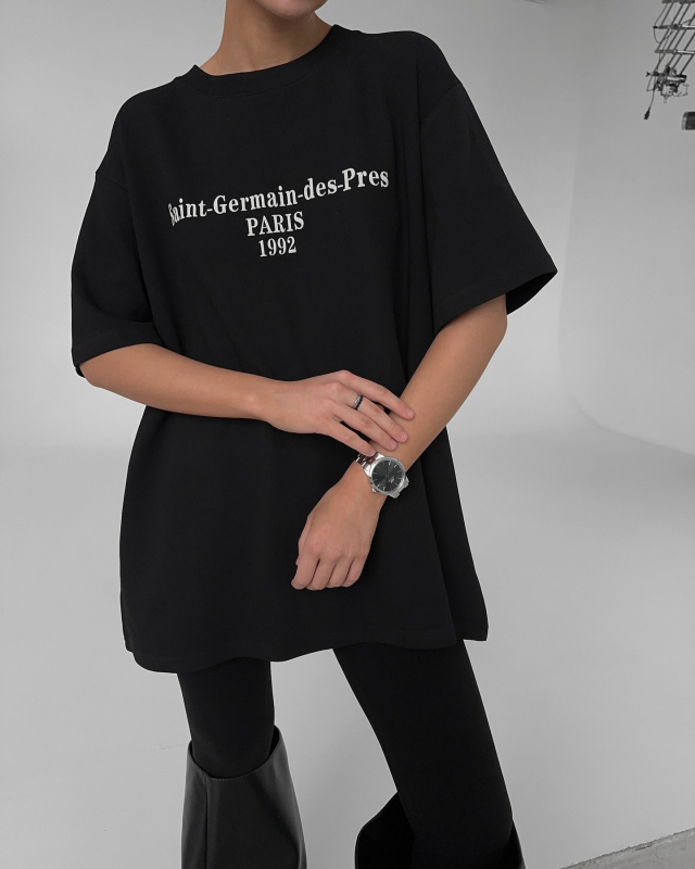 Unisex majica s tiskom slova, opuštenog kroja, 95% pamuk