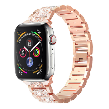 Remen za Apple Watch od nehrđajućeg čelika s dijamantima