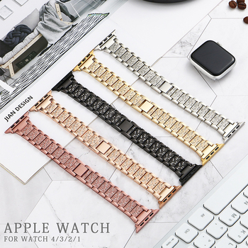 Remen za Apple Watch od nehrđajućeg čelika s dijamantima