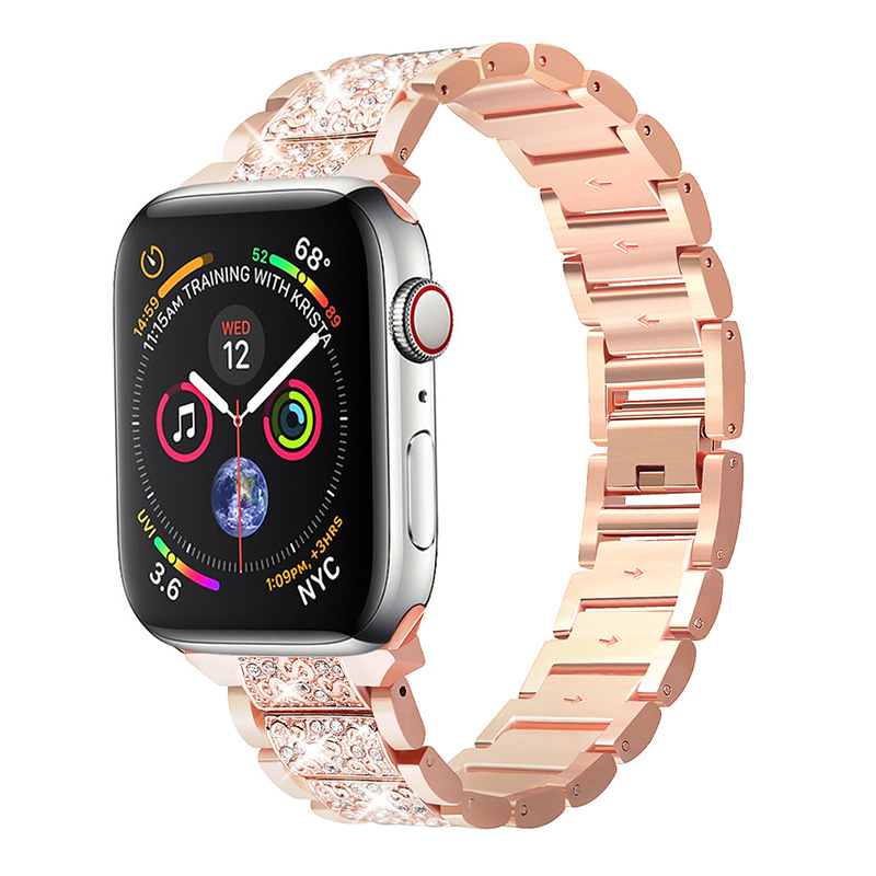 Remen za Apple Watch od nehrđajućeg čelika s dijamantima