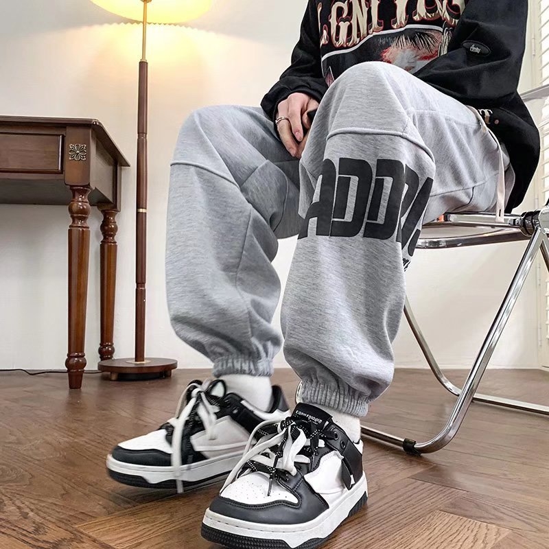 Muške hlače s fleeceom, jogger kroj, američki casual stil, cargo džepovi, tople za jesen-zimu