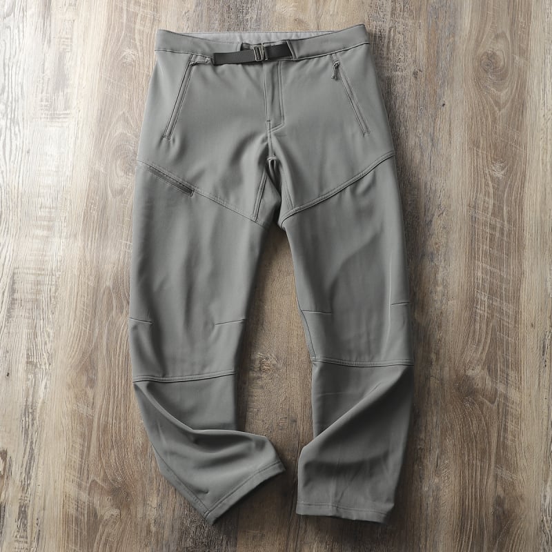 Meeste talvised Softshell püksid fliisvooder, lõike sirge, keskmine vöökoht, mikroelastsus, igapäevaseks kandmiseks