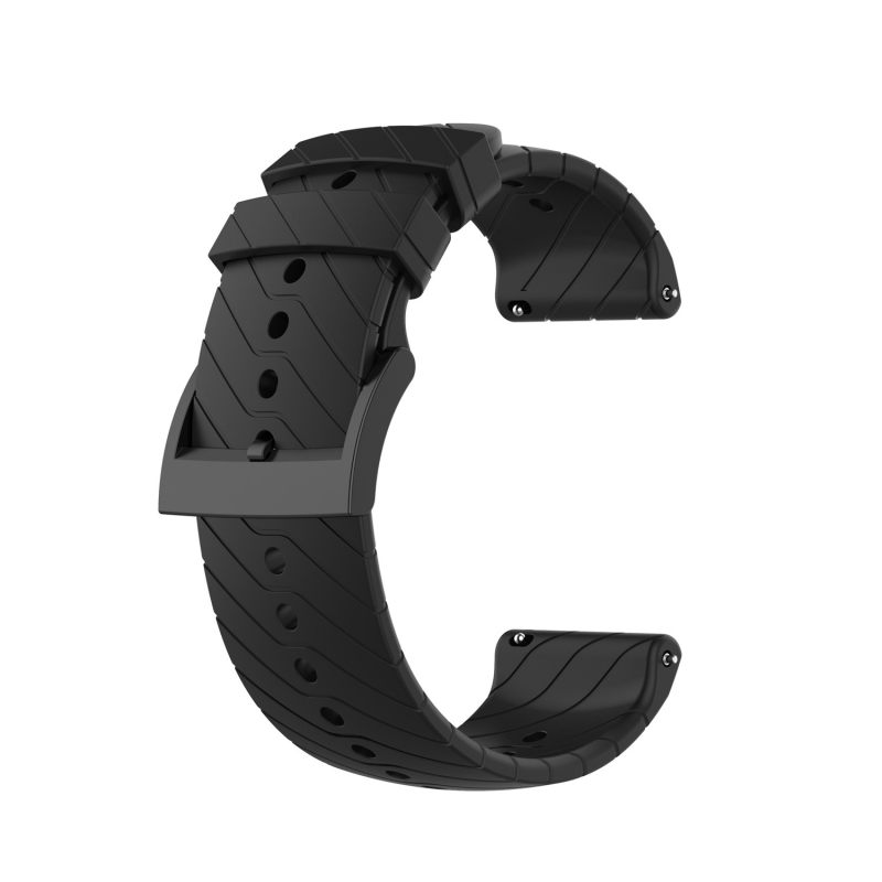 Lisize curea silicon pentru ceas Suunto9 Baro, Suunto7 și D5 — silicon, închidere cu cataramă, 25 g, stil sport