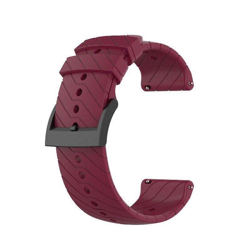Lisize curea silicon pentru ceas Suunto9 Baro, Suunto7 și D5 — silicon, închidere cu cataramă, 25 g, stil sport